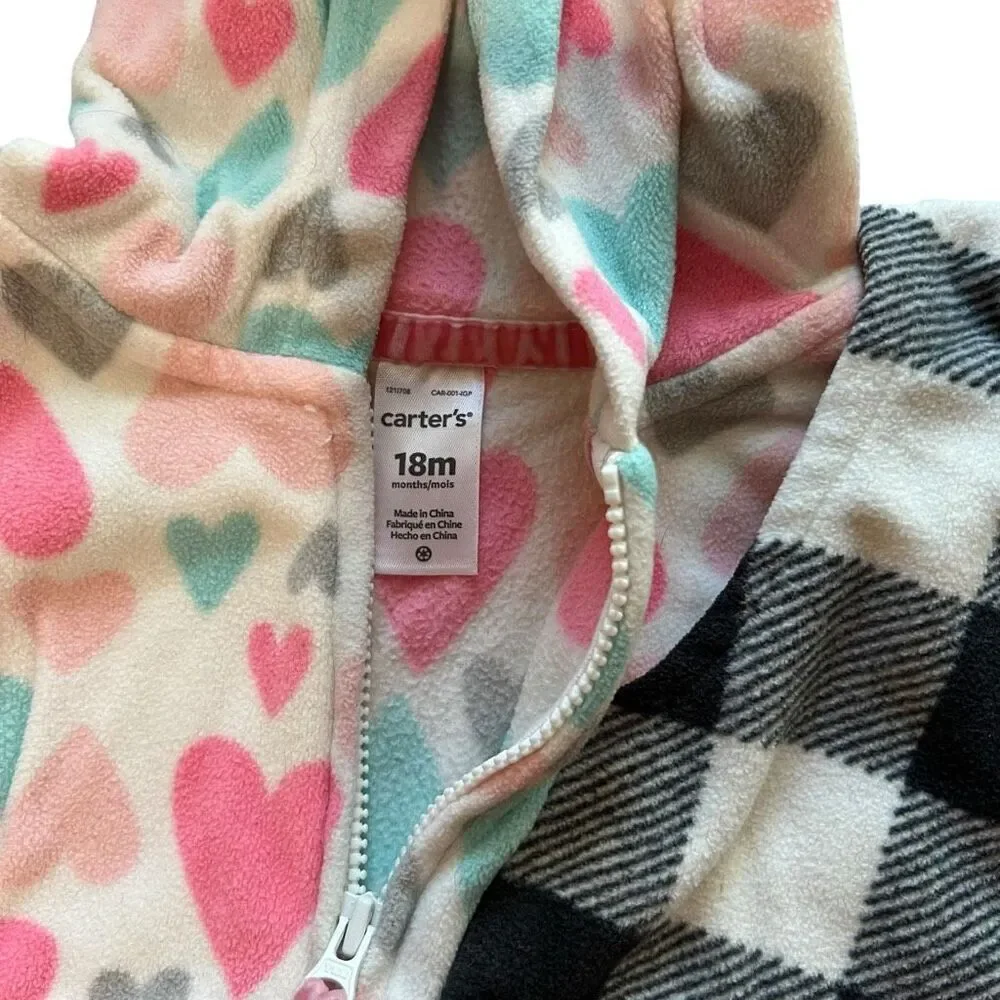 Bundle of 2 Carter’s Fleece Vests -‎ Size 18 months